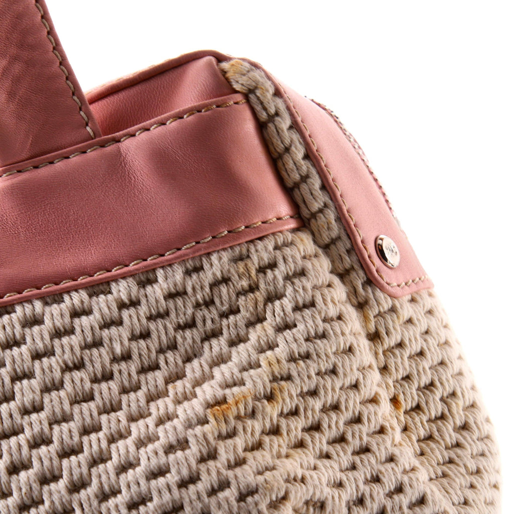 Lax Accordion Camera Bag Leather and Woven Fabric Medium