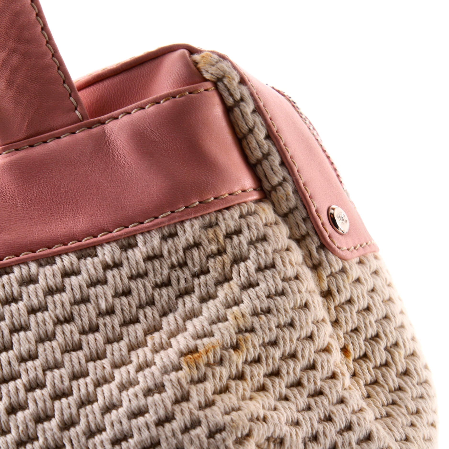 Lax Accordion Camera Bag Leather and Woven Fabric Medium