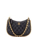 CC Chain Around Hobo Quilted Lambskin