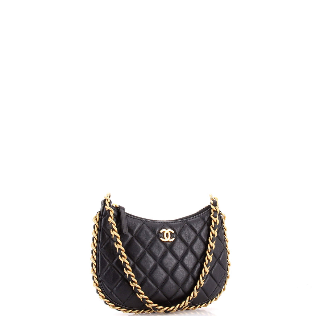 CC Chain Around Hobo Quilted Lambskin
