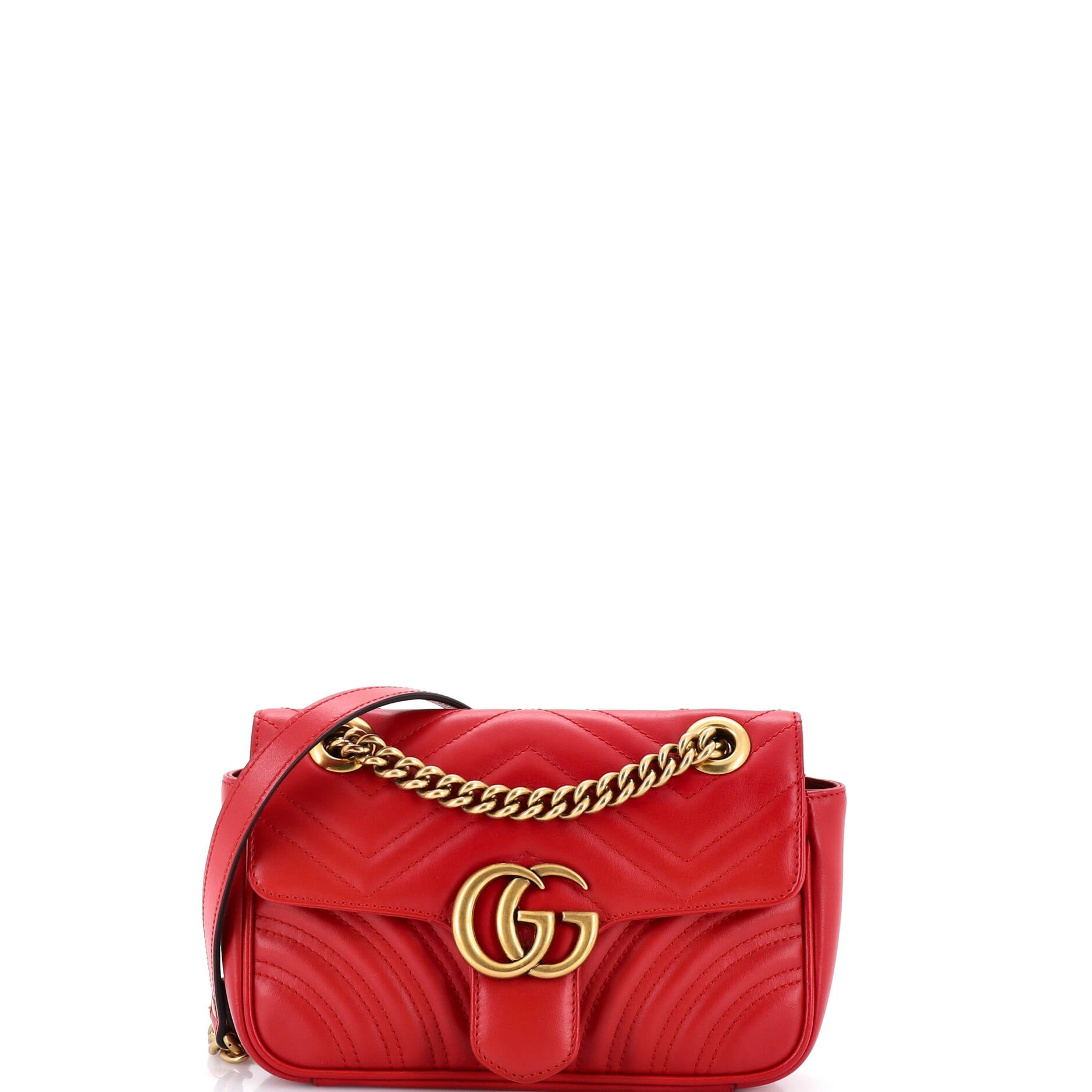 GG Marmont Flap Bag Matelasse Leather Mini