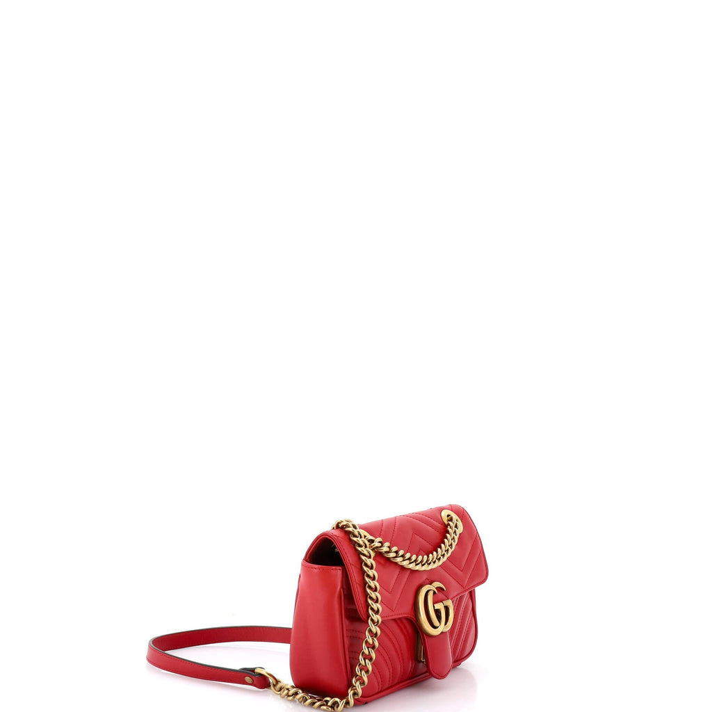 GG Marmont Flap Bag Matelasse Leather Mini