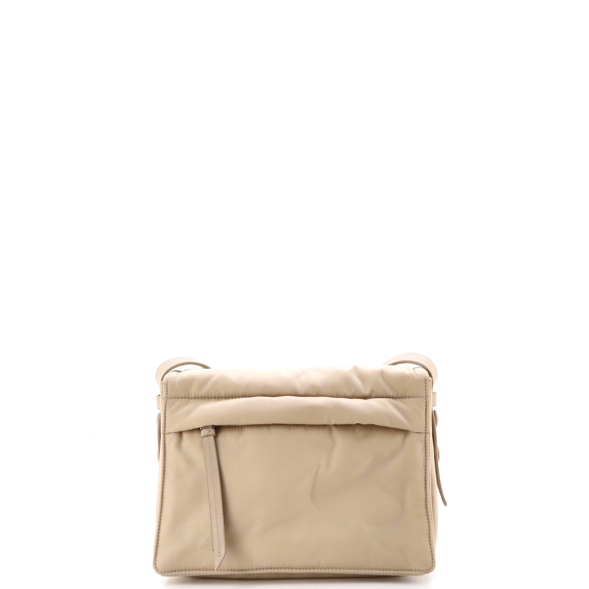 Padded Flap Shoulder Bag Re-Nylon Small