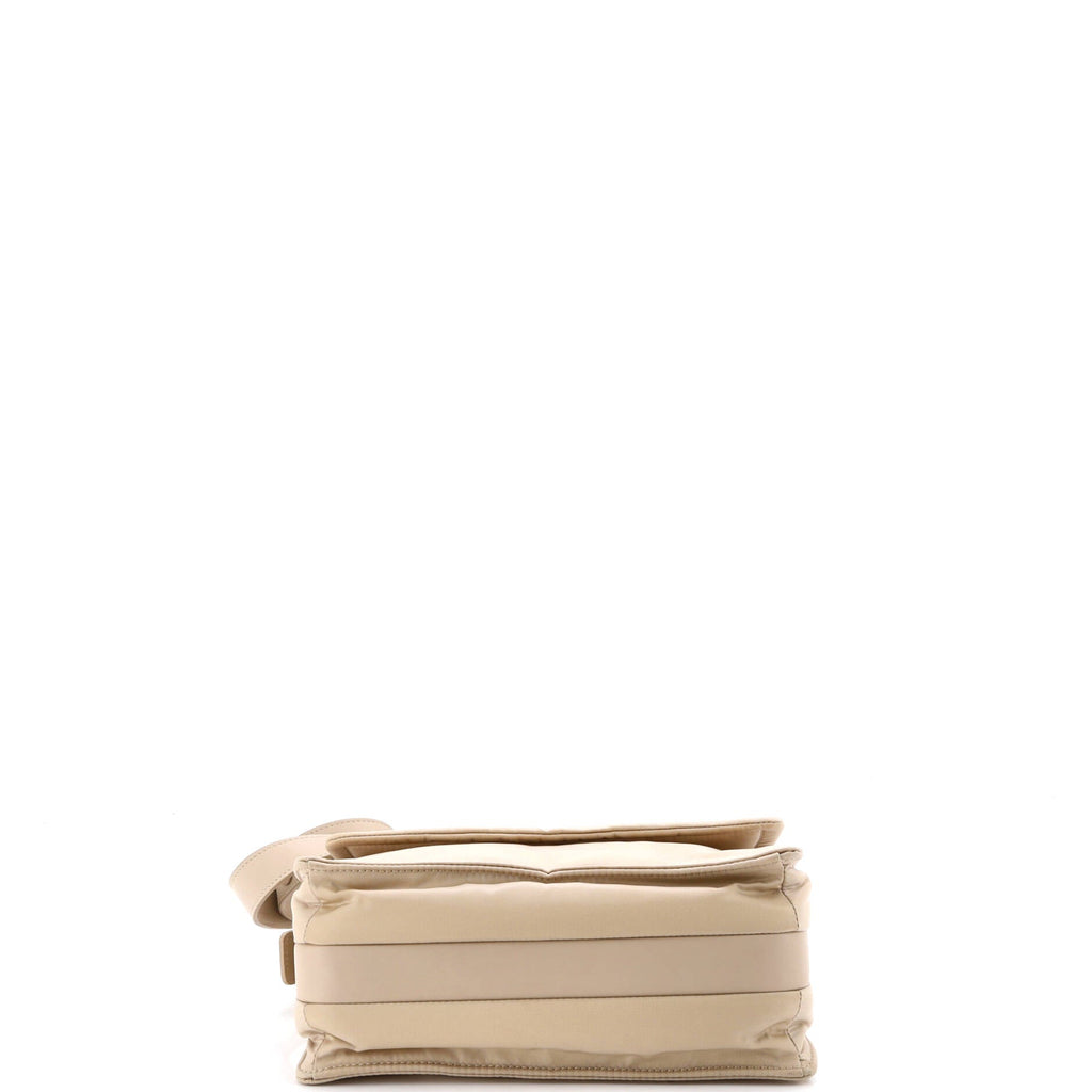 Padded Flap Shoulder Bag Re-Nylon Small