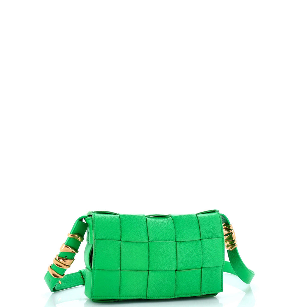Cassette Crossbody Bag Maxi Intrecciato Grained Leather