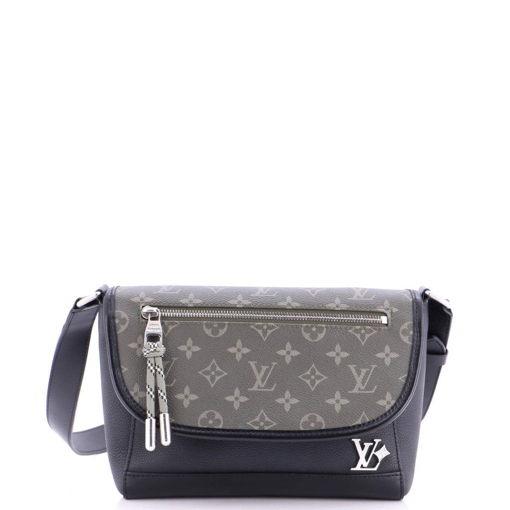 Pulse Messenger Monogram Canvas and Calfskin