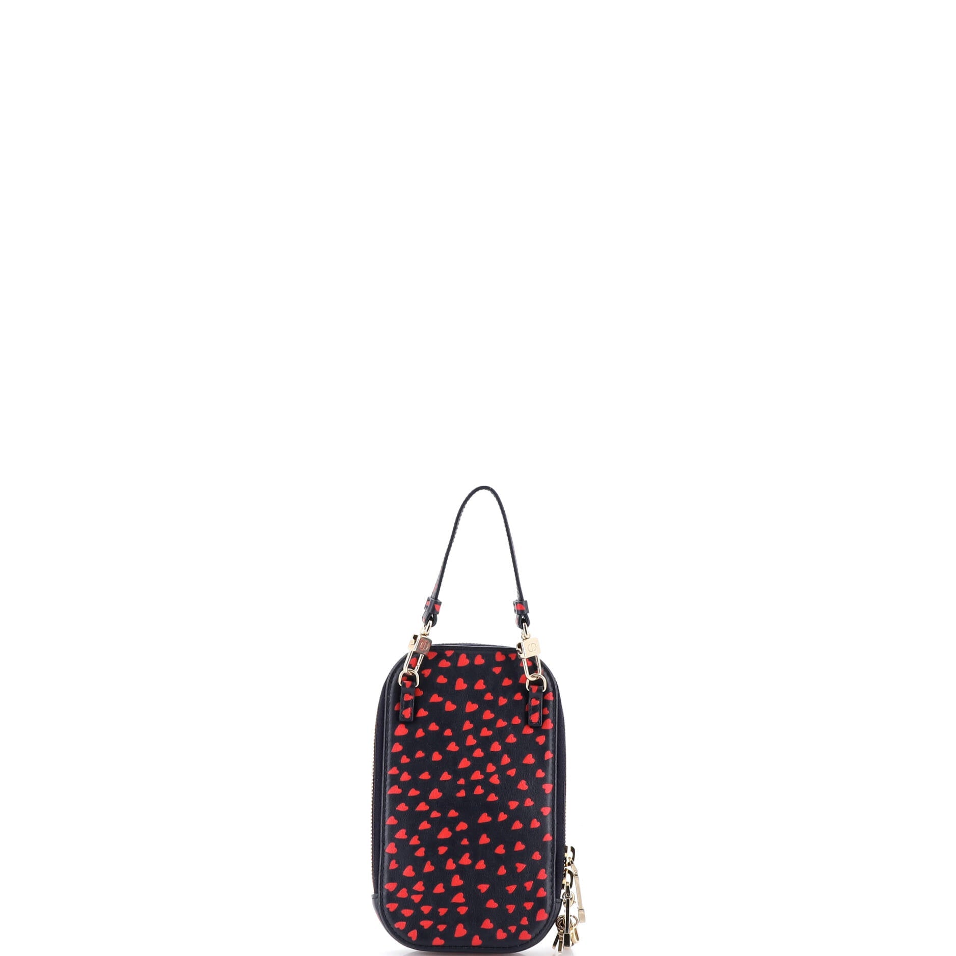 I Love Paris Phone Holder Printed Leather