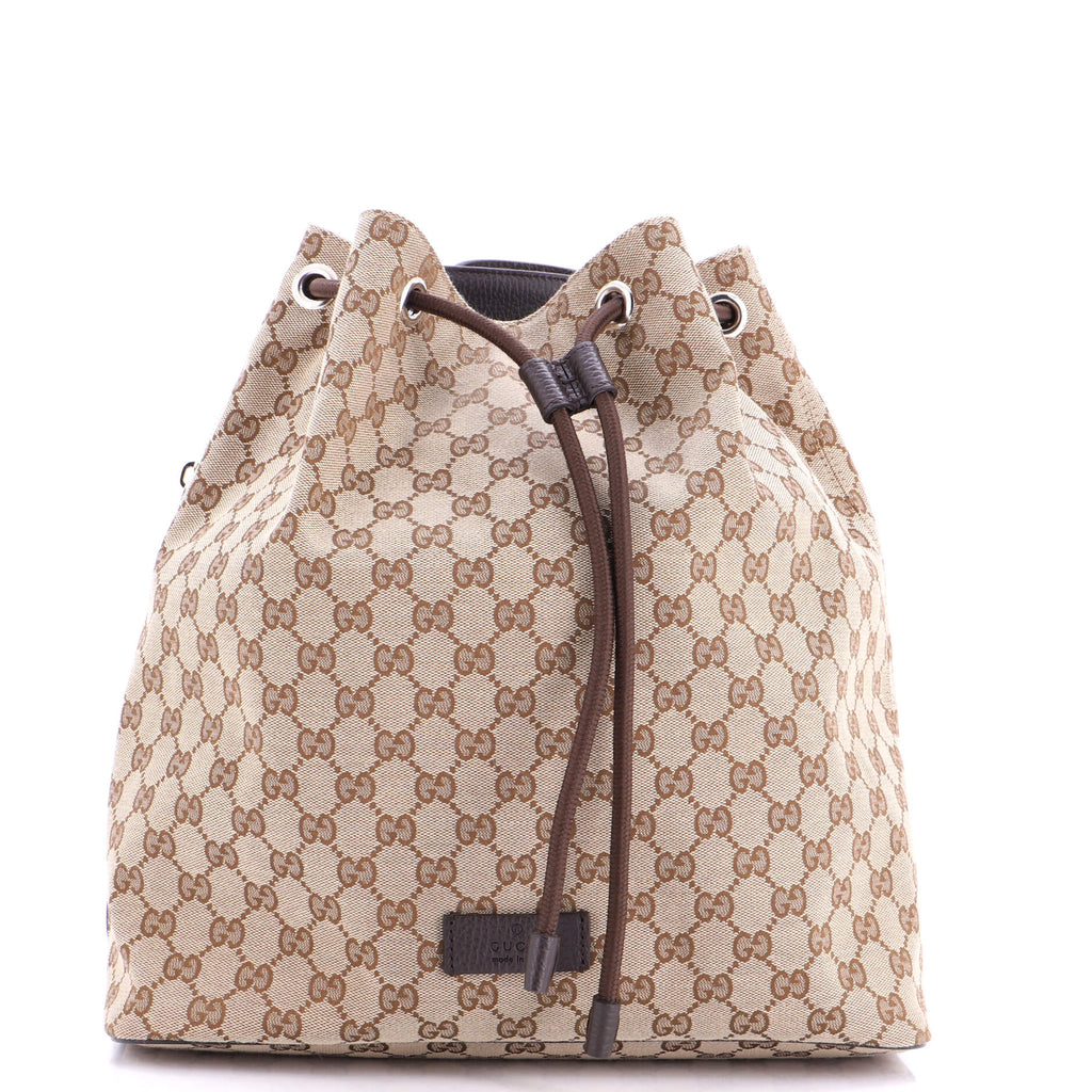 Drawstring Backpack GG Canvas Medium