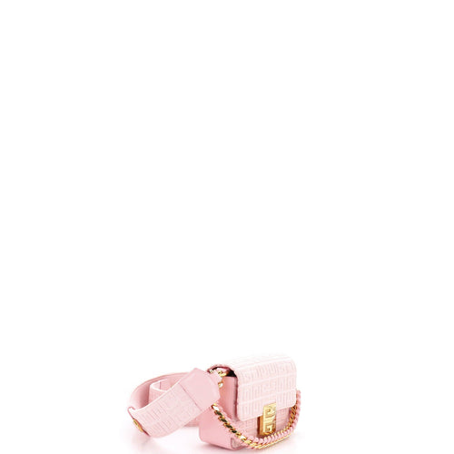 4G Woven Chain Top Handle Bag 4G Canvas Small