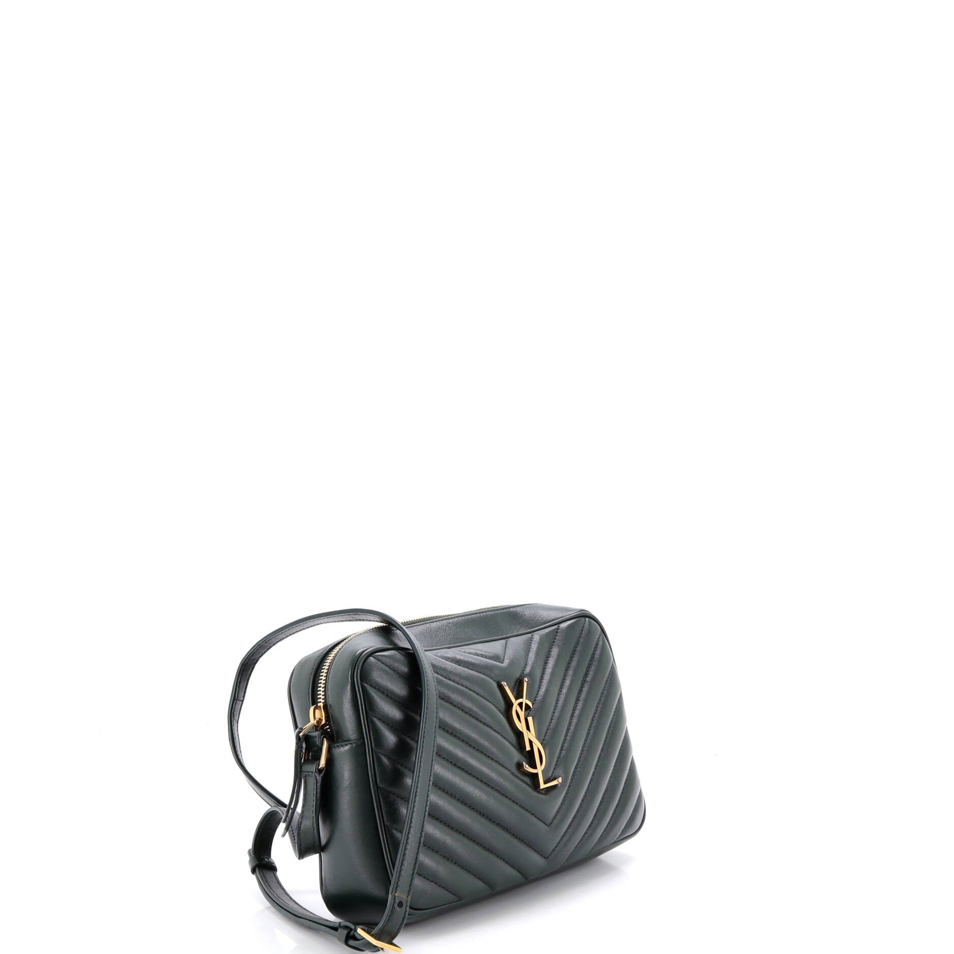 Lou Camera Bag Matelasse Chevron Leather Small