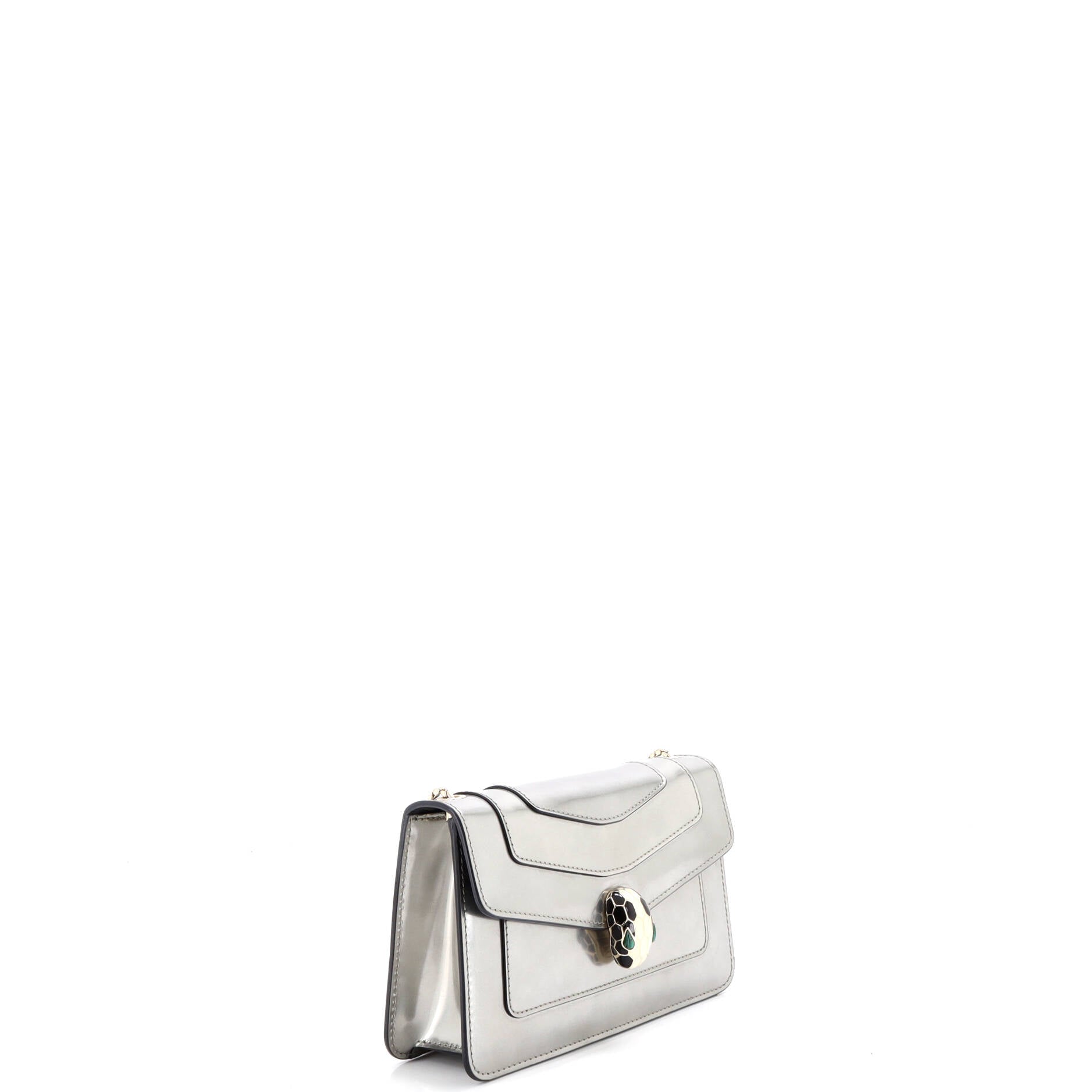 Serpenti Forever Shoulder Bag Metallic Leather Small