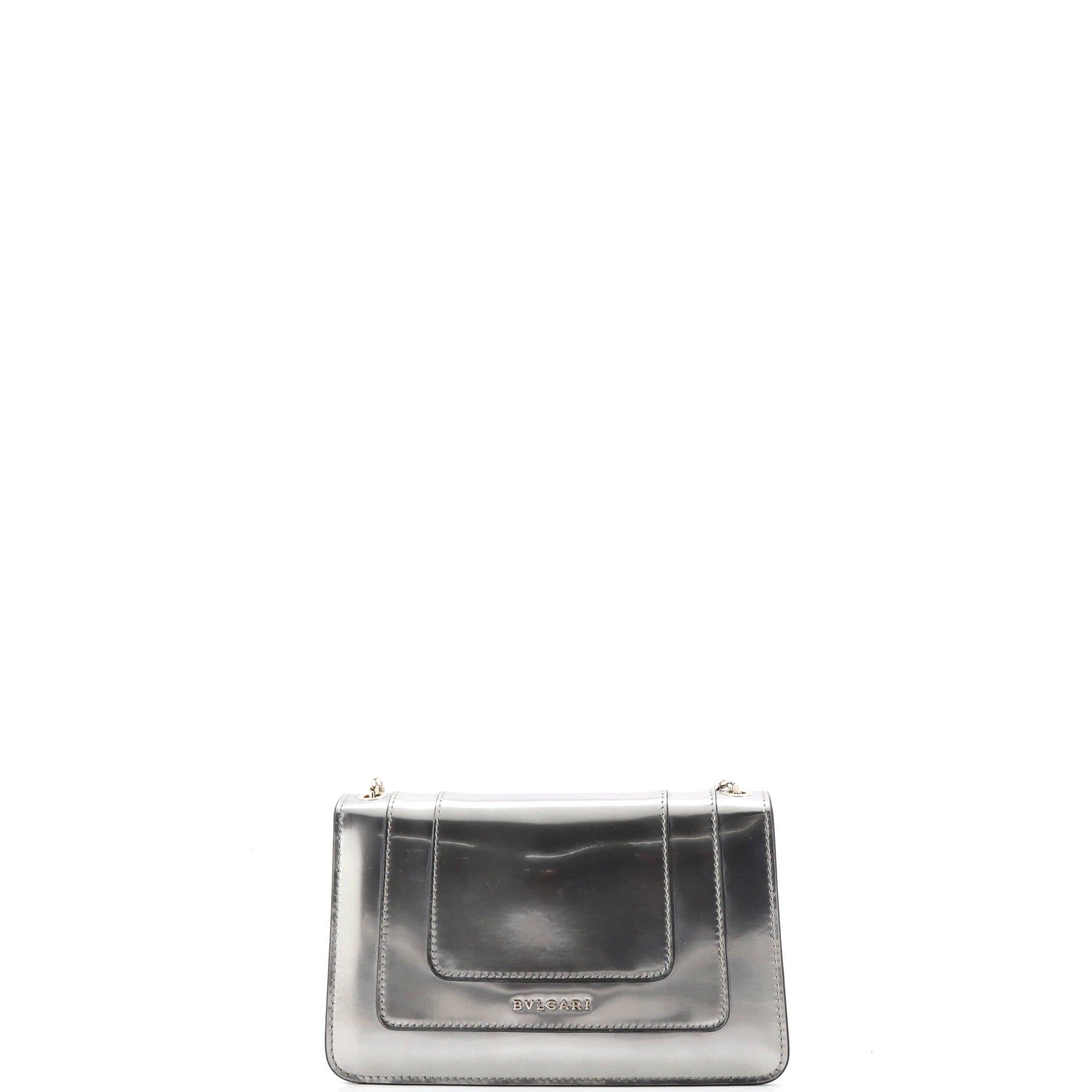 Serpenti Forever Shoulder Bag Metallic Leather Small