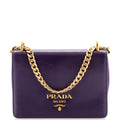 Chain Flap Bag Vernice Saffiano Leather Small