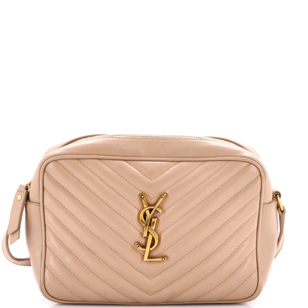 Lou Camera Bag Matelasse Chevron Leather Small