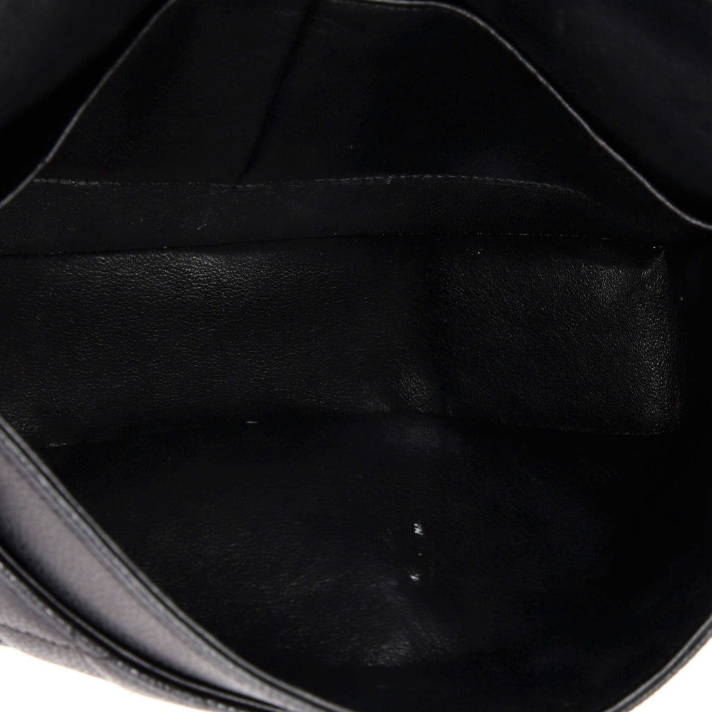 Vintage Classic Double Flap Bag Quilted Caviar Medium