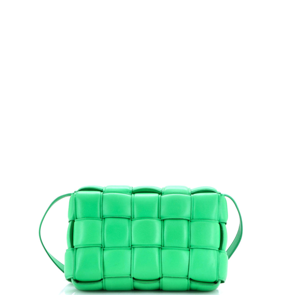 Cassette Crossbody Bag Padded Maxi Intrecciato Leather