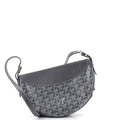 Hirondelle Shoulder Bag Coated Canvas and Leather