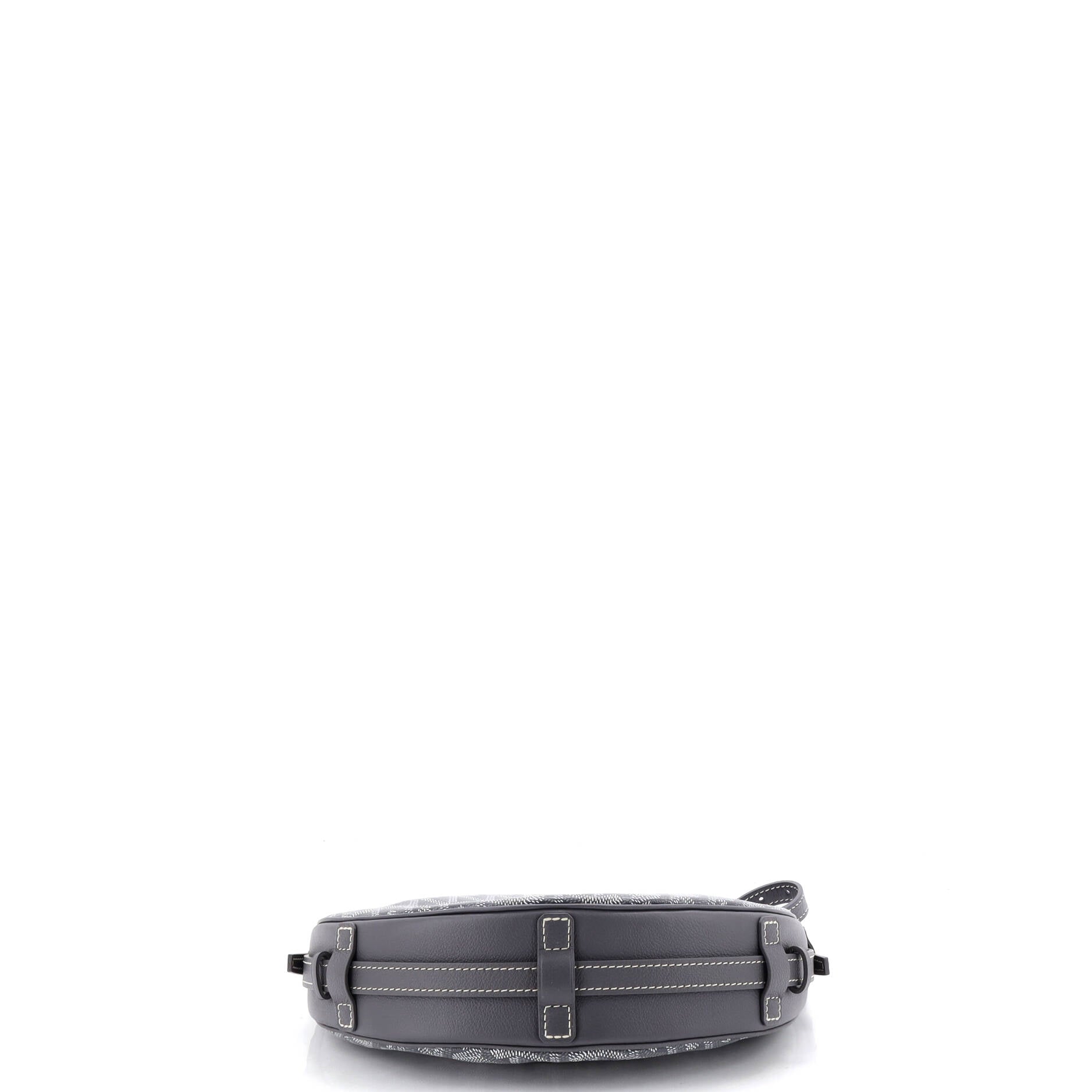 Hirondelle Shoulder Bag Coated Canvas and Leather