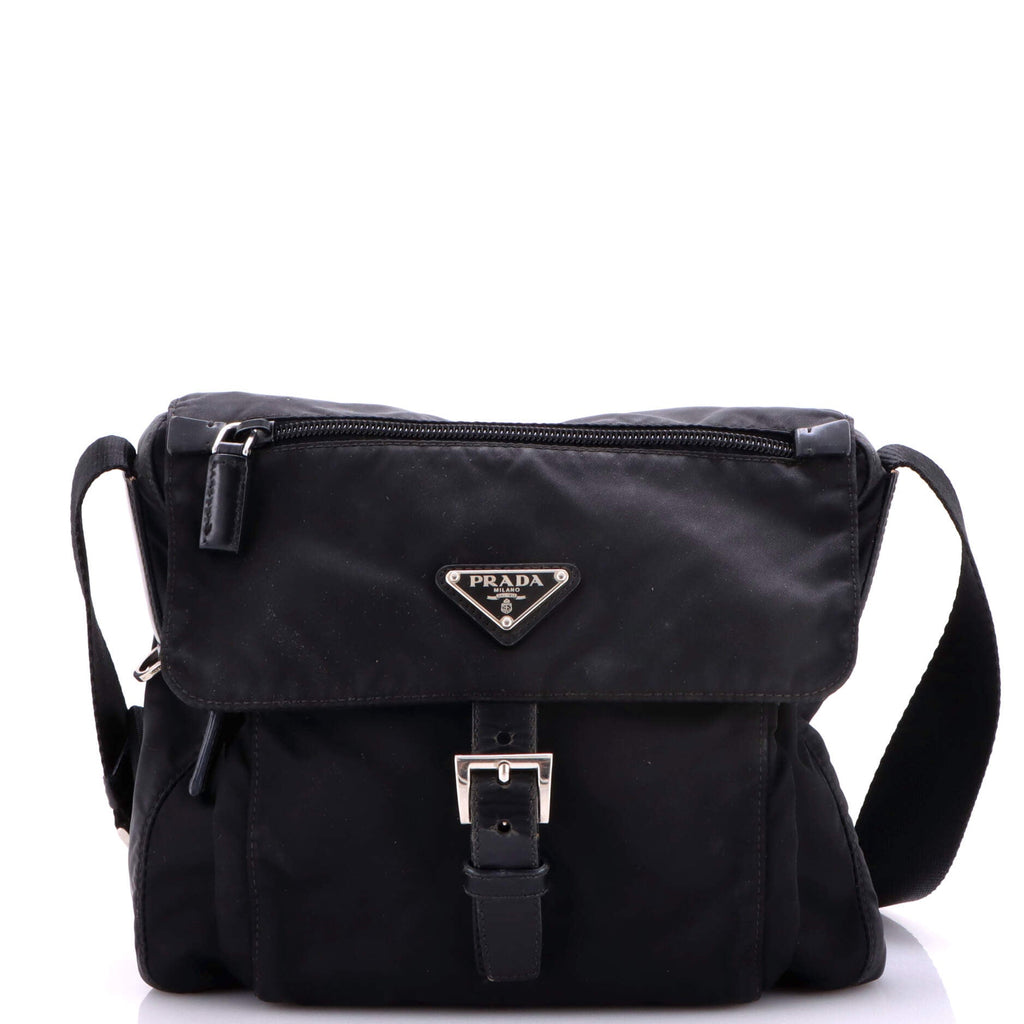 Buckle Messenger Bag Tessuto Small