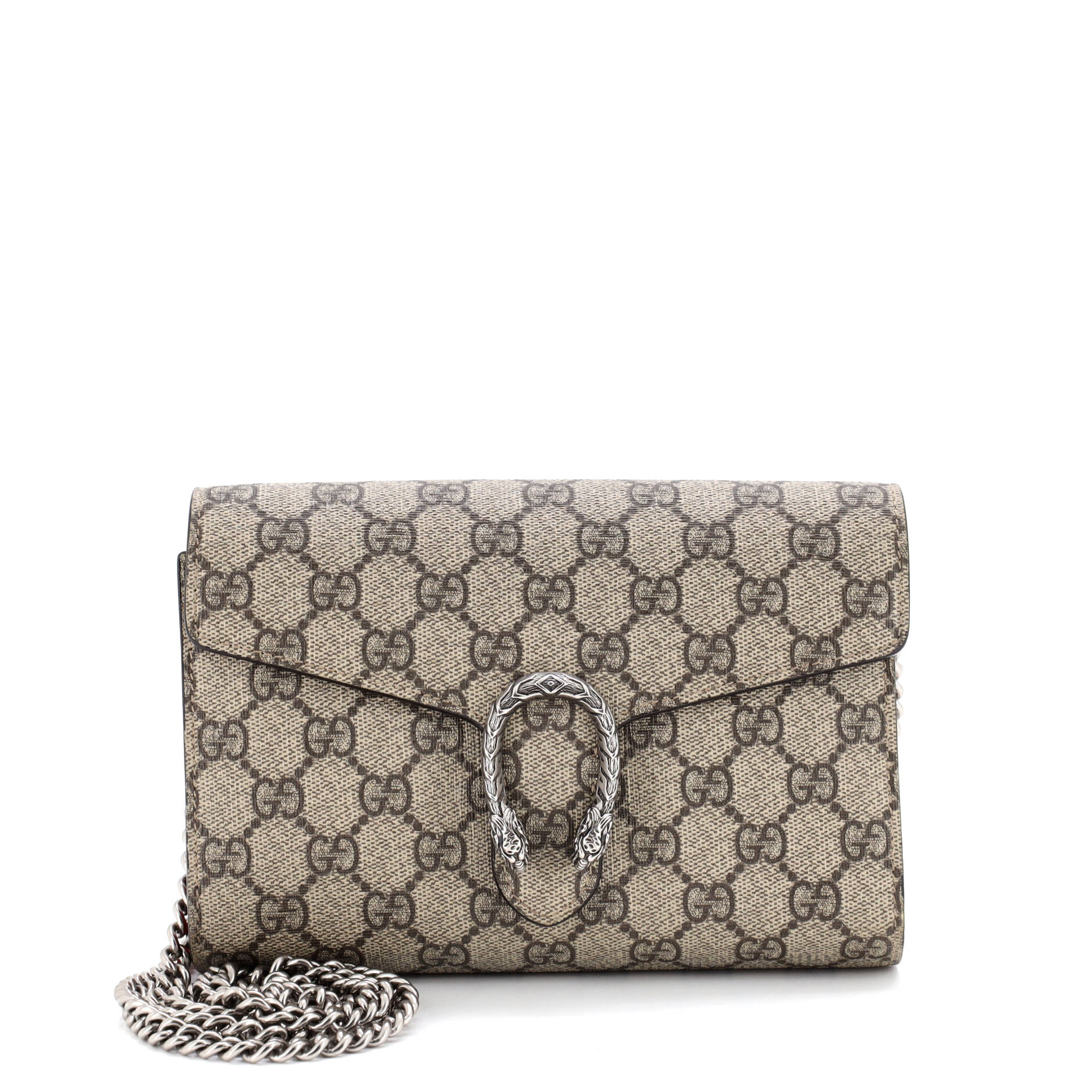 Dionysus Chain Wallet GG Coated Canvas Small