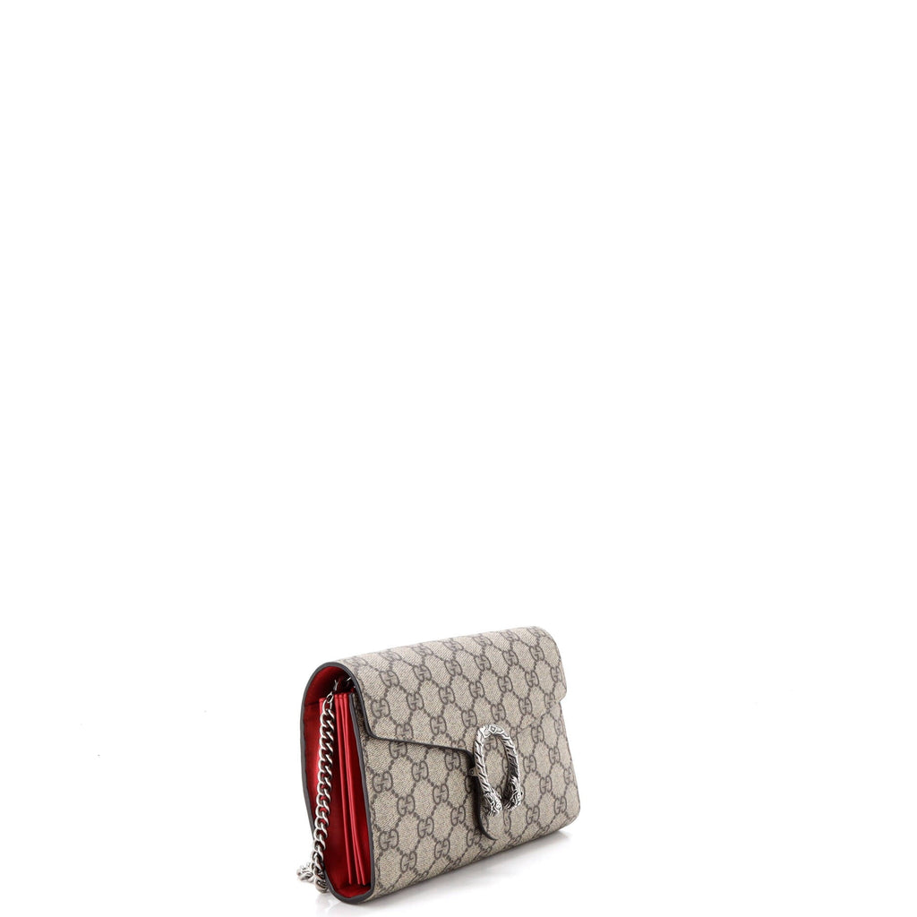 Dionysus Chain Wallet GG Coated Canvas Small