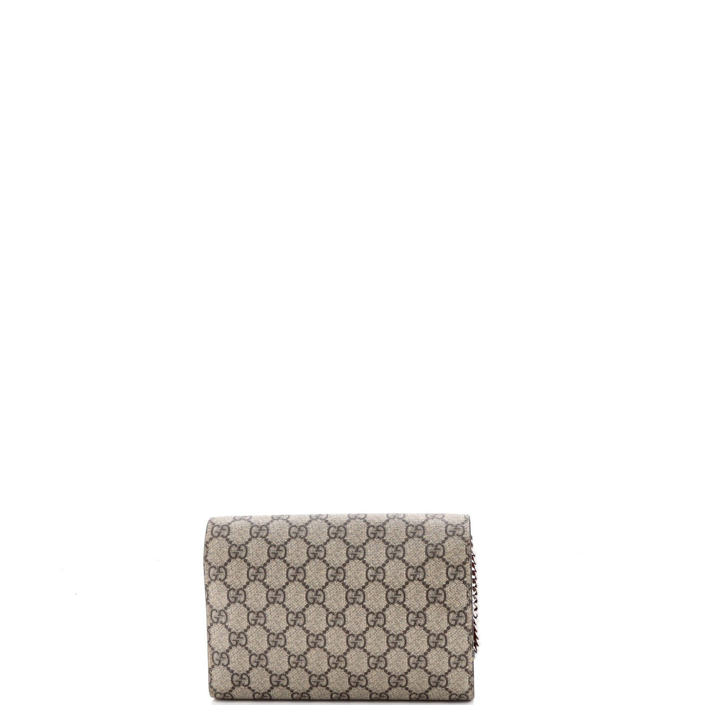 Dionysus Chain Wallet GG Coated Canvas Small
