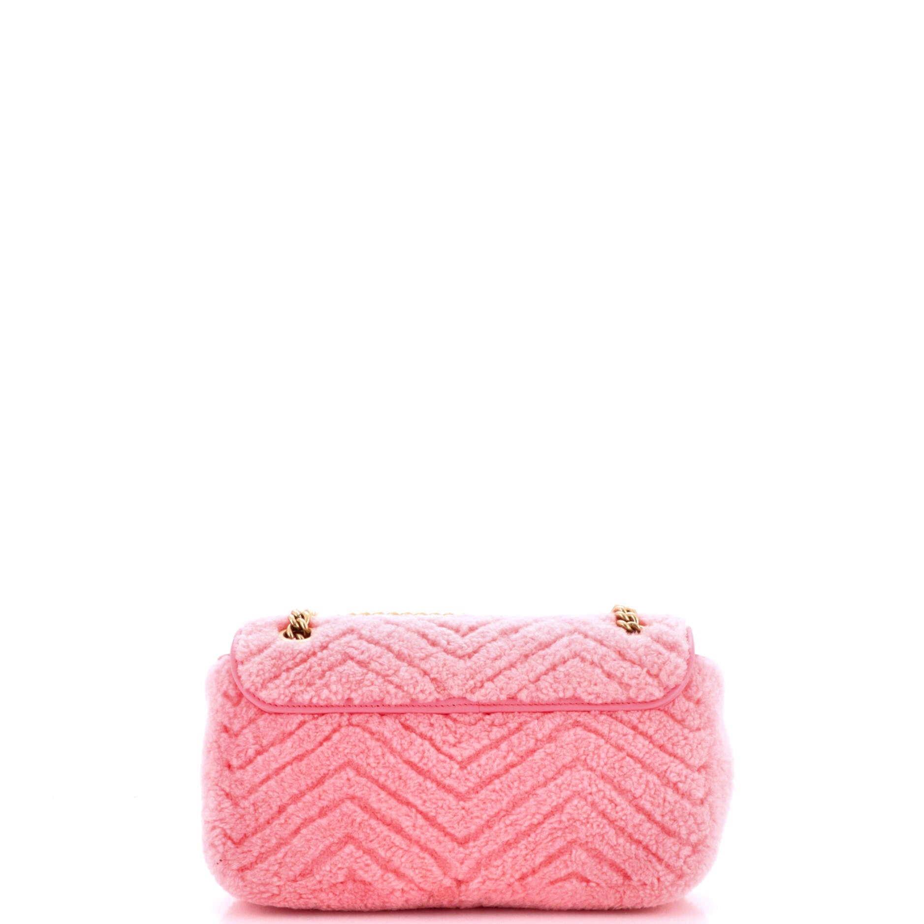 GG Marmont Flap Bag Matelasse Shearling Small
