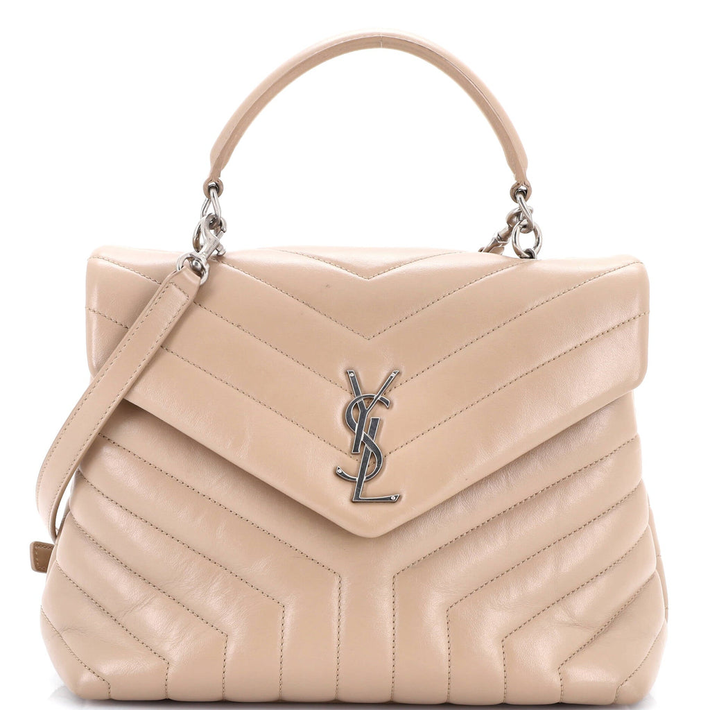 LouLou Top Handle Bag Matelasse Chevron Leather Medium