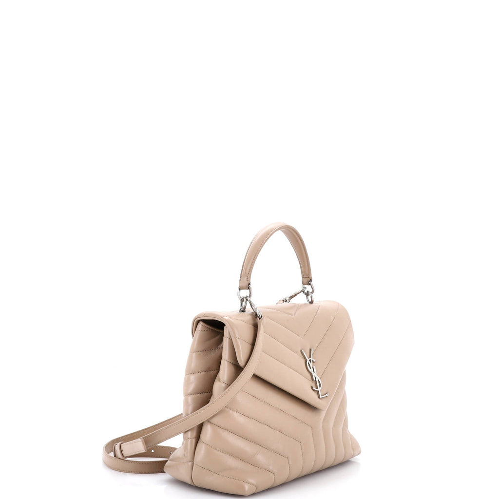 LouLou Top Handle Bag Matelasse Chevron Leather Medium
