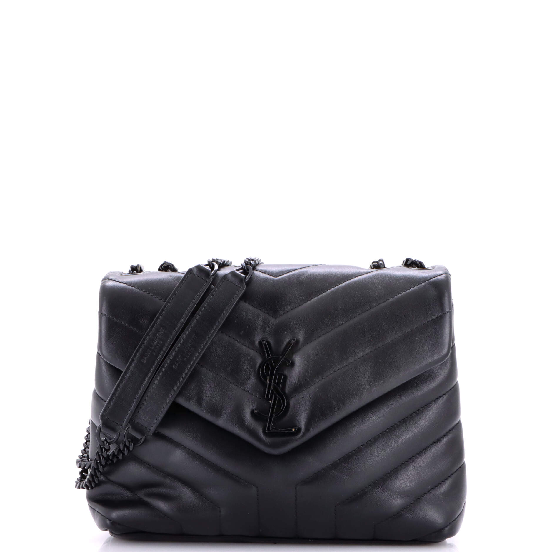 Loulou Shoulder Bag Matelasse Chevron Leather Small