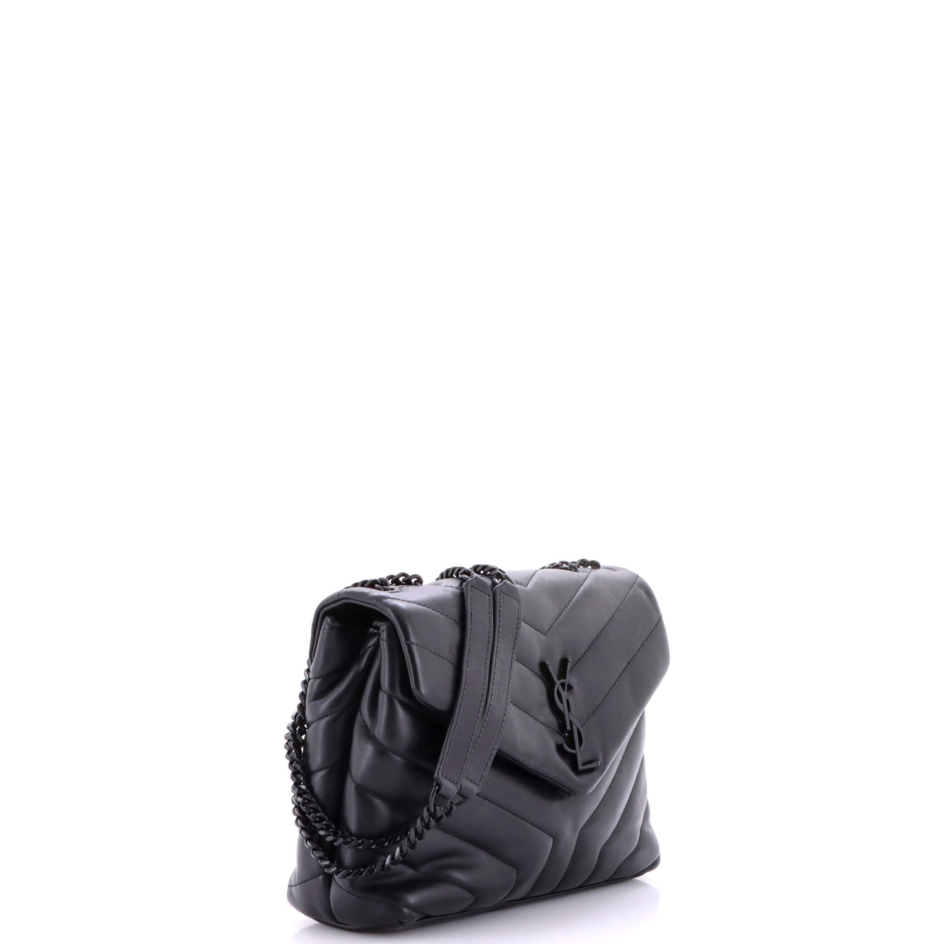 Loulou Shoulder Bag Matelasse Chevron Leather Small
