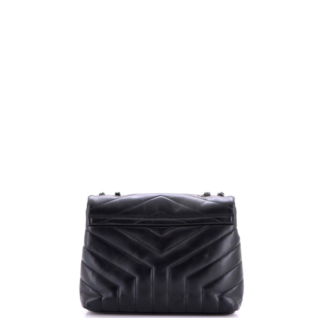 Loulou Shoulder Bag Matelasse Chevron Leather Small