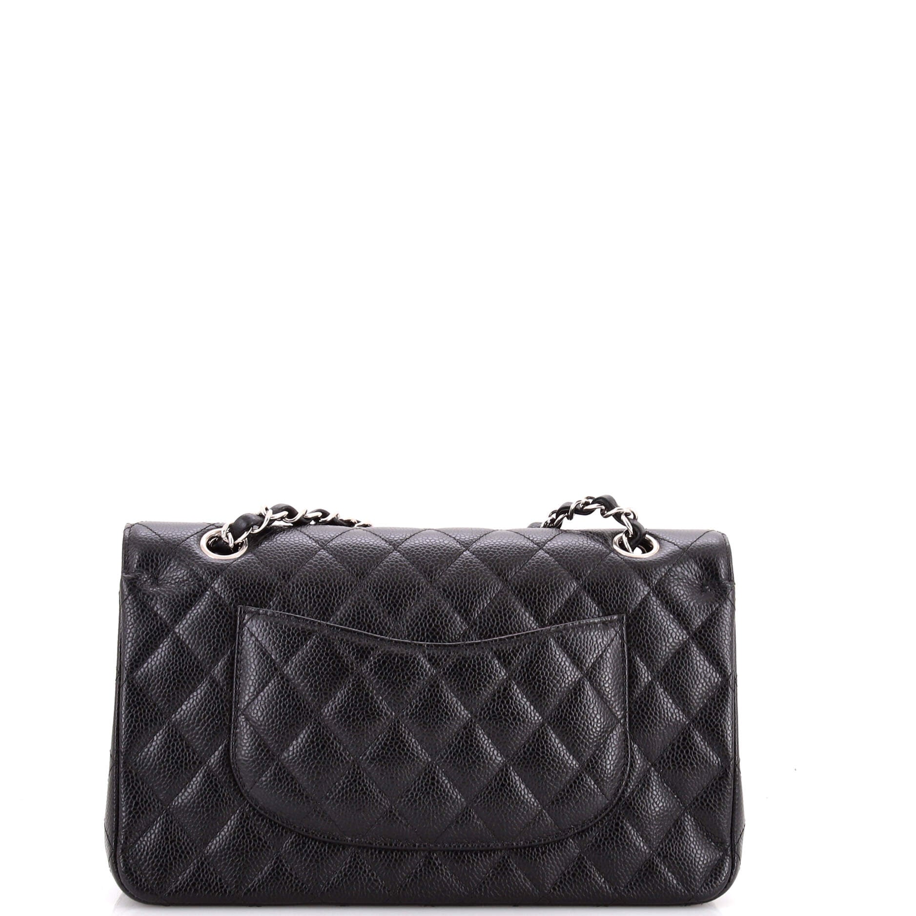 Classic Double Flap Bag Quilted Caviar Medium
