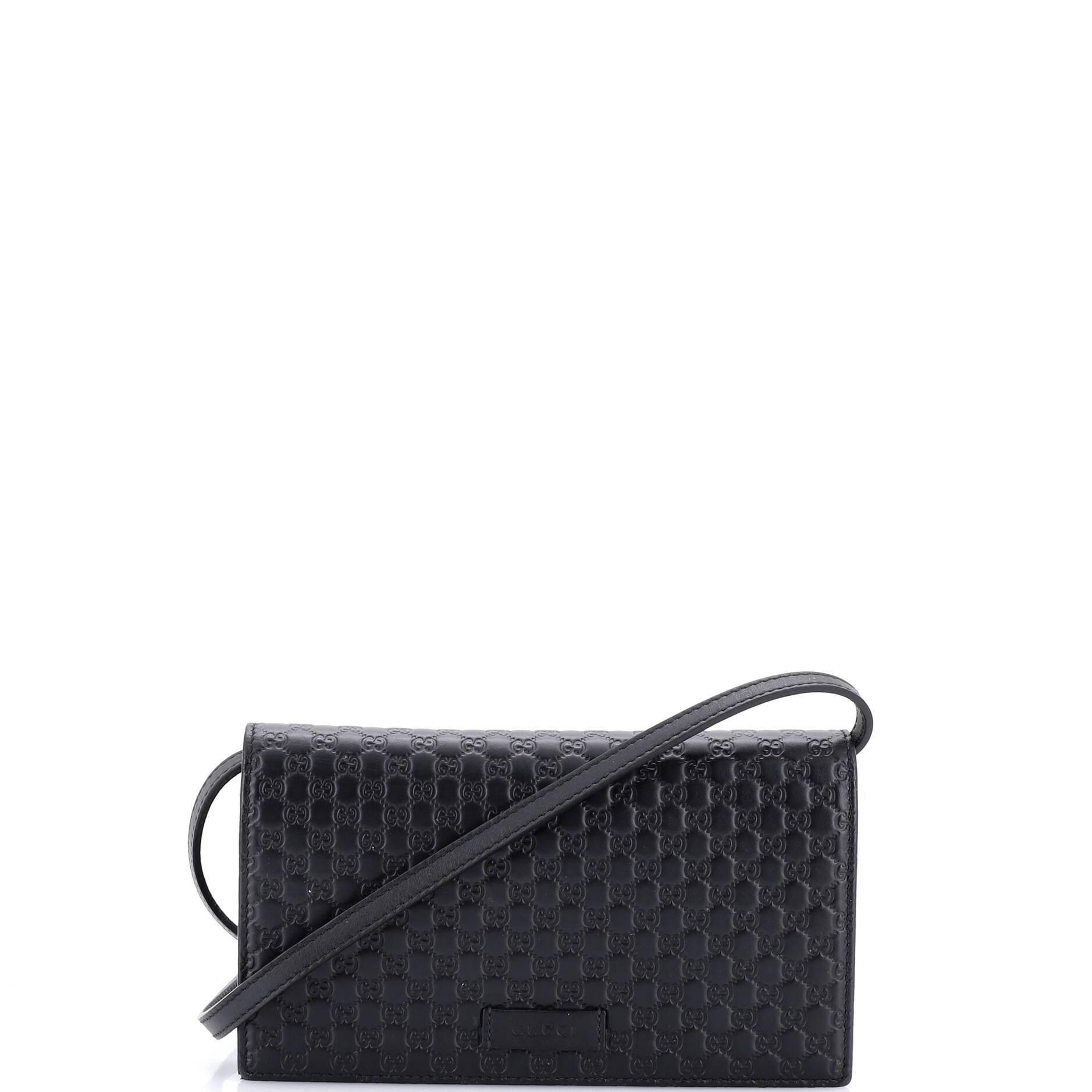 Wallet on Strap Microguccissima Leather