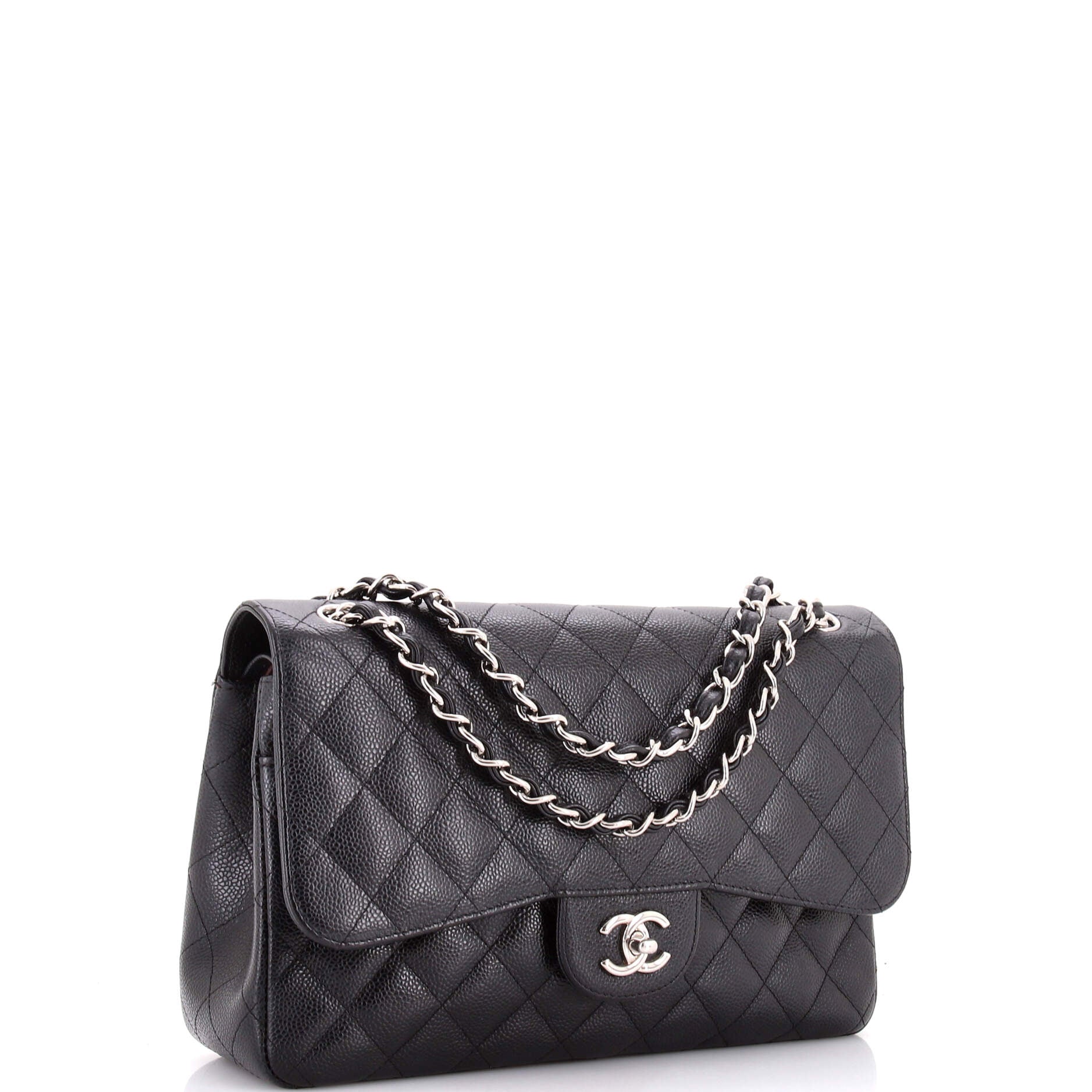 Classic Double Flap Bag Quilted Caviar Jumbo