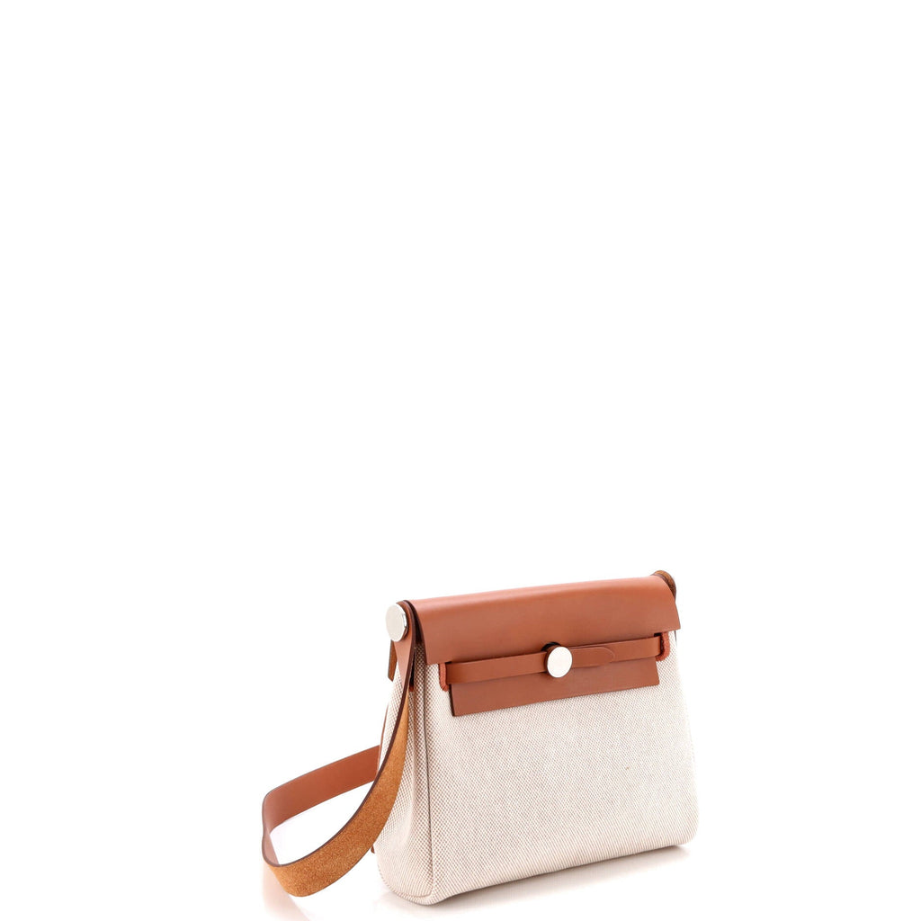 Herbag Zip Toile and Leather 20