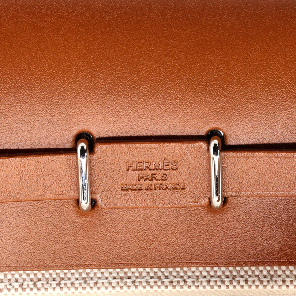 Herbag Zip Toile and Leather 20