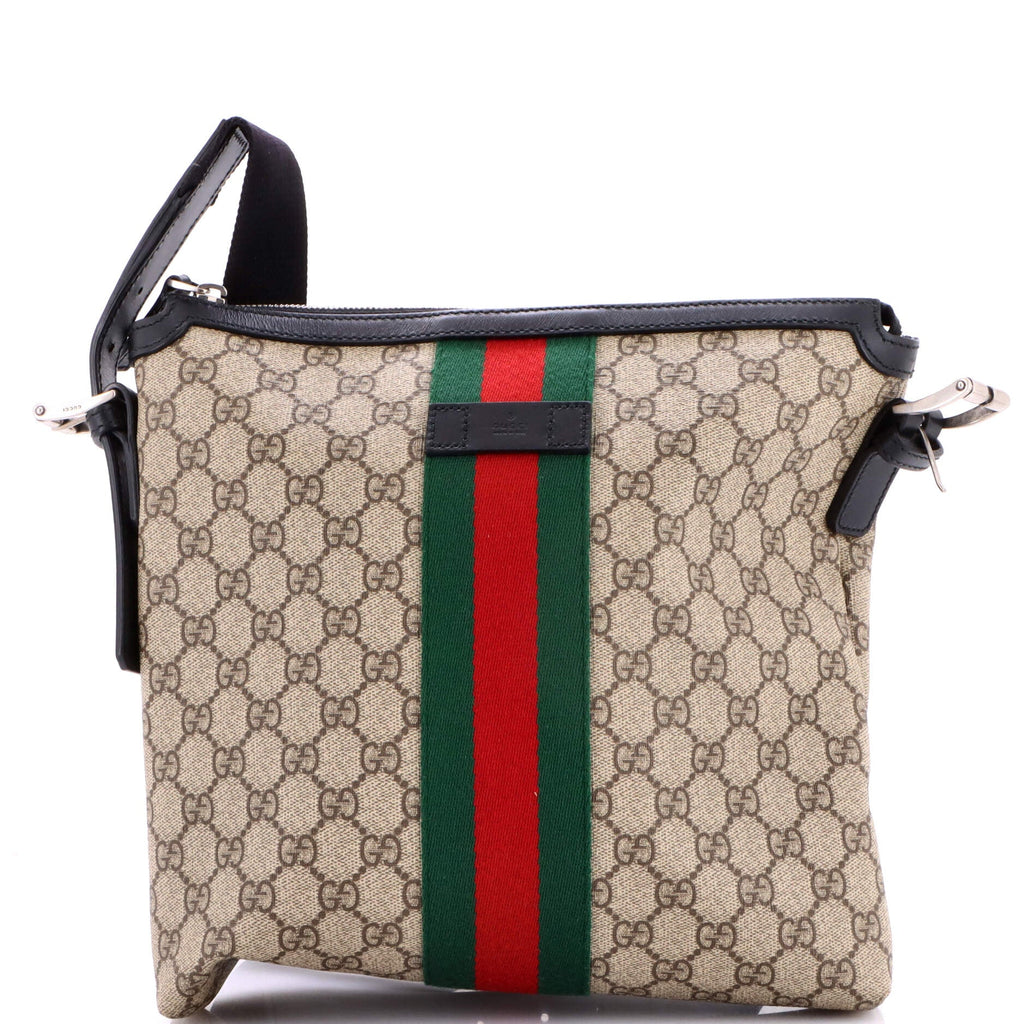 Web Messenger Bag GG Coated Canvas Medium