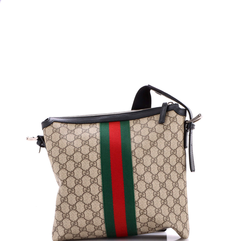 Web Messenger Bag GG Coated Canvas Medium