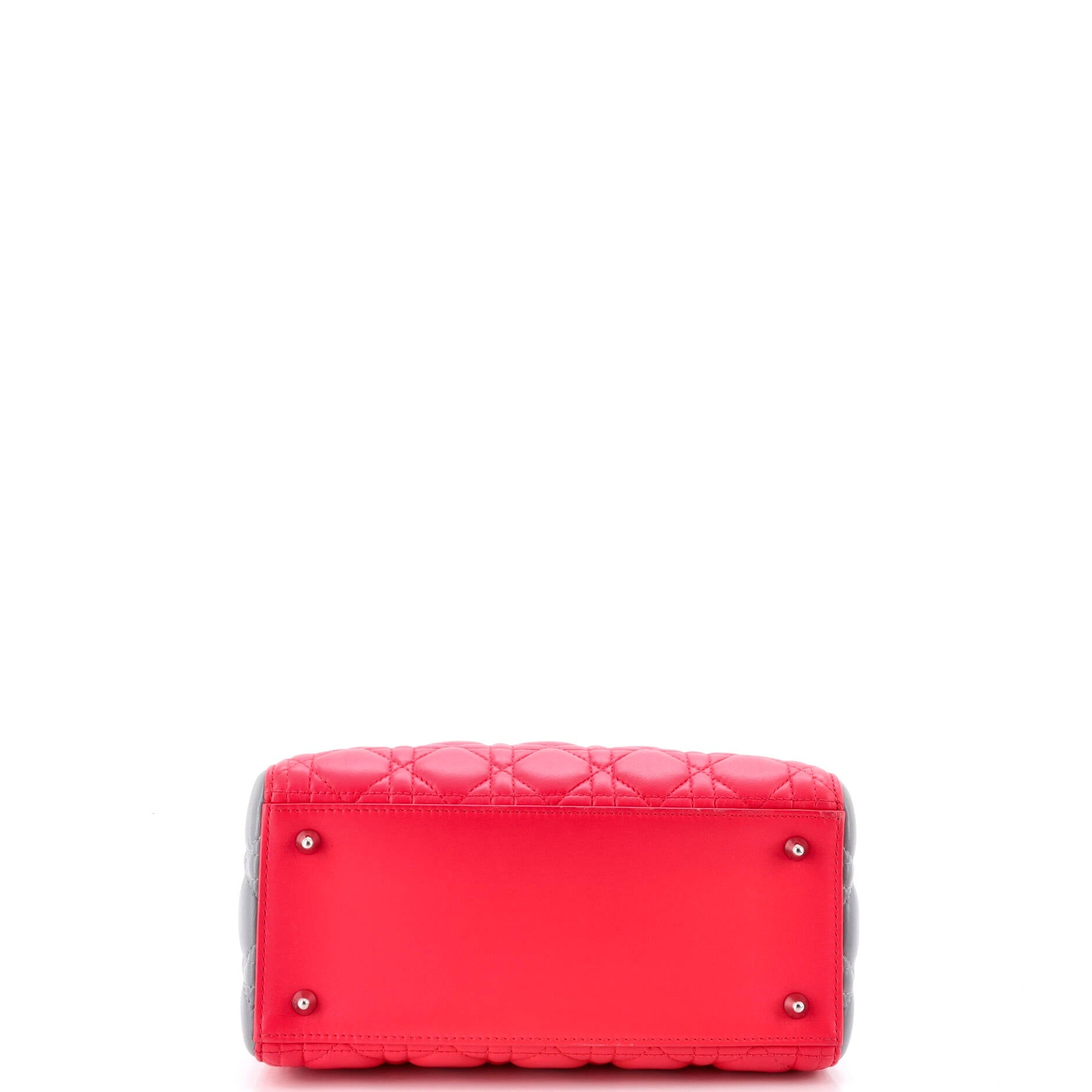 Tricolor Lady Dior Bag Cannage Quilt Leather Medium