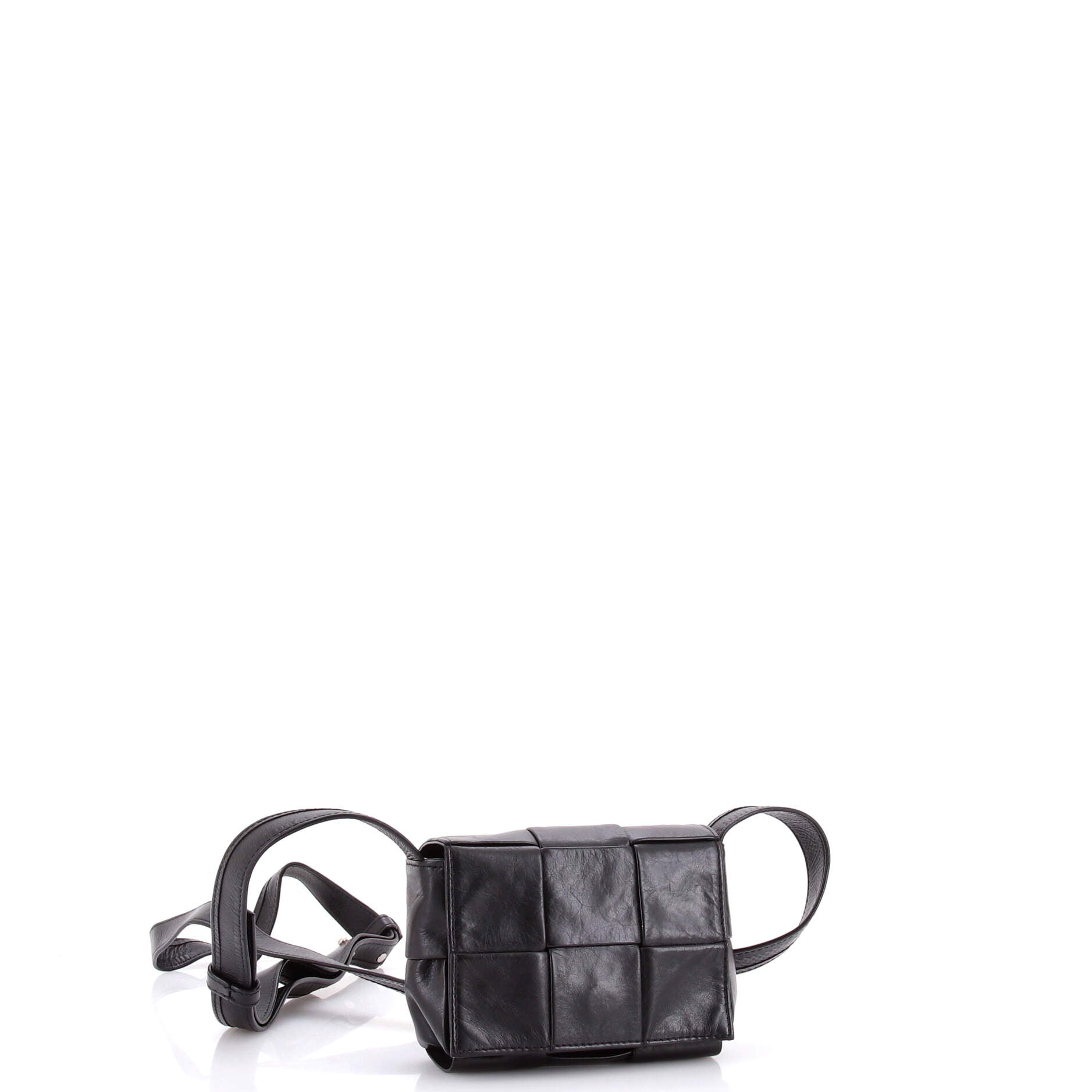 Cassette Crossbody Bag Maxi Intrecciato Leather Candy