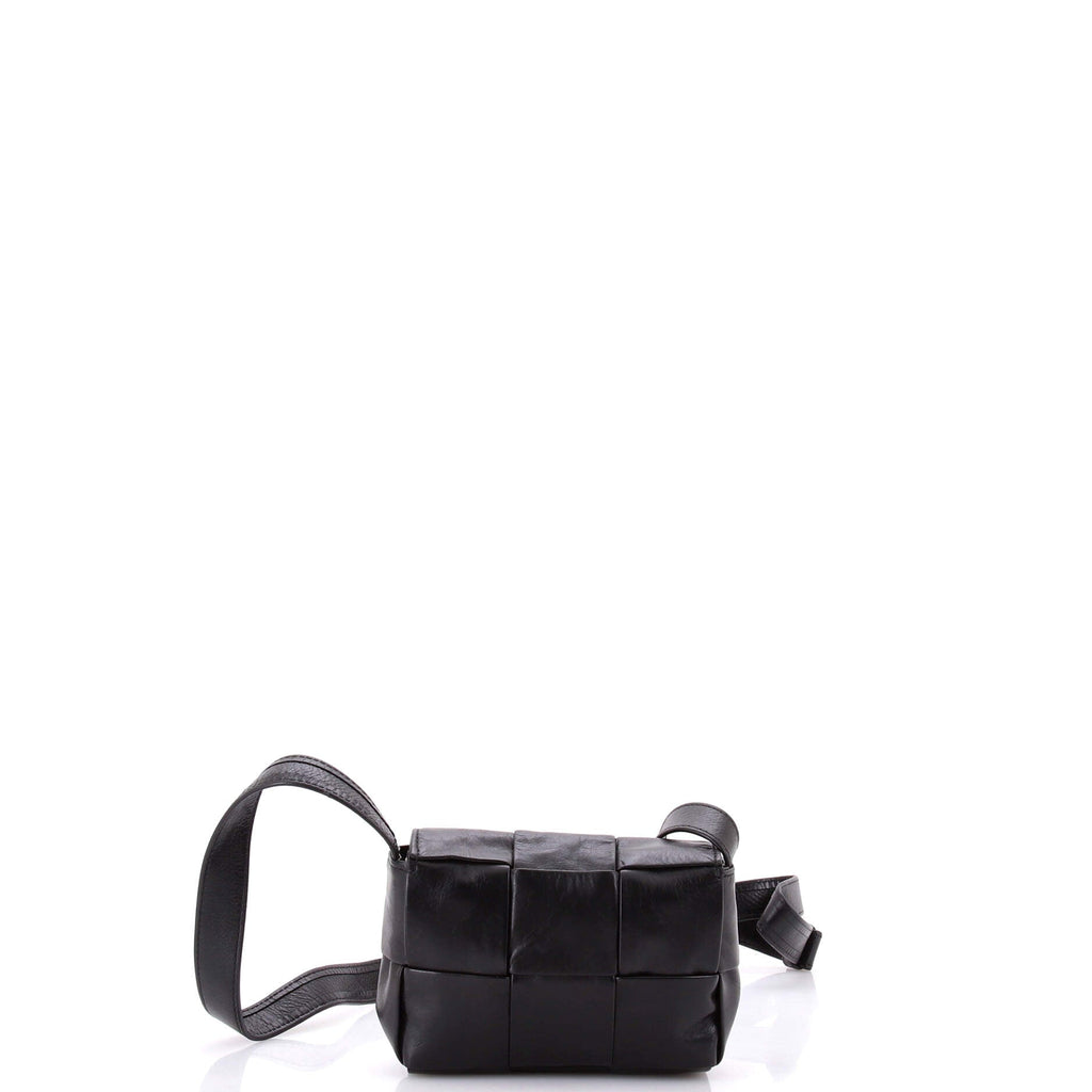 Cassette Crossbody Bag Maxi Intrecciato Leather Candy