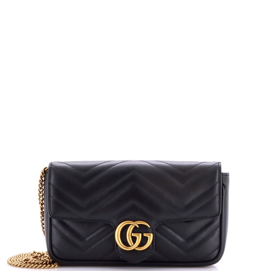 GG Marmont Wallet on Chain Matelasse Leather Mini