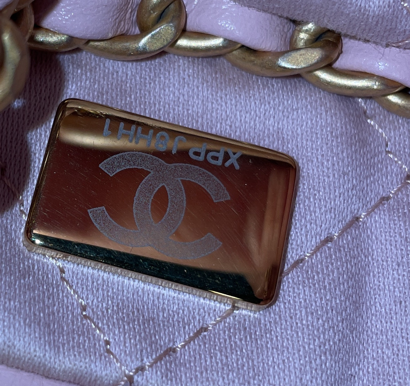22 Chain Hobo Quilted Shaded Calfskin Mini