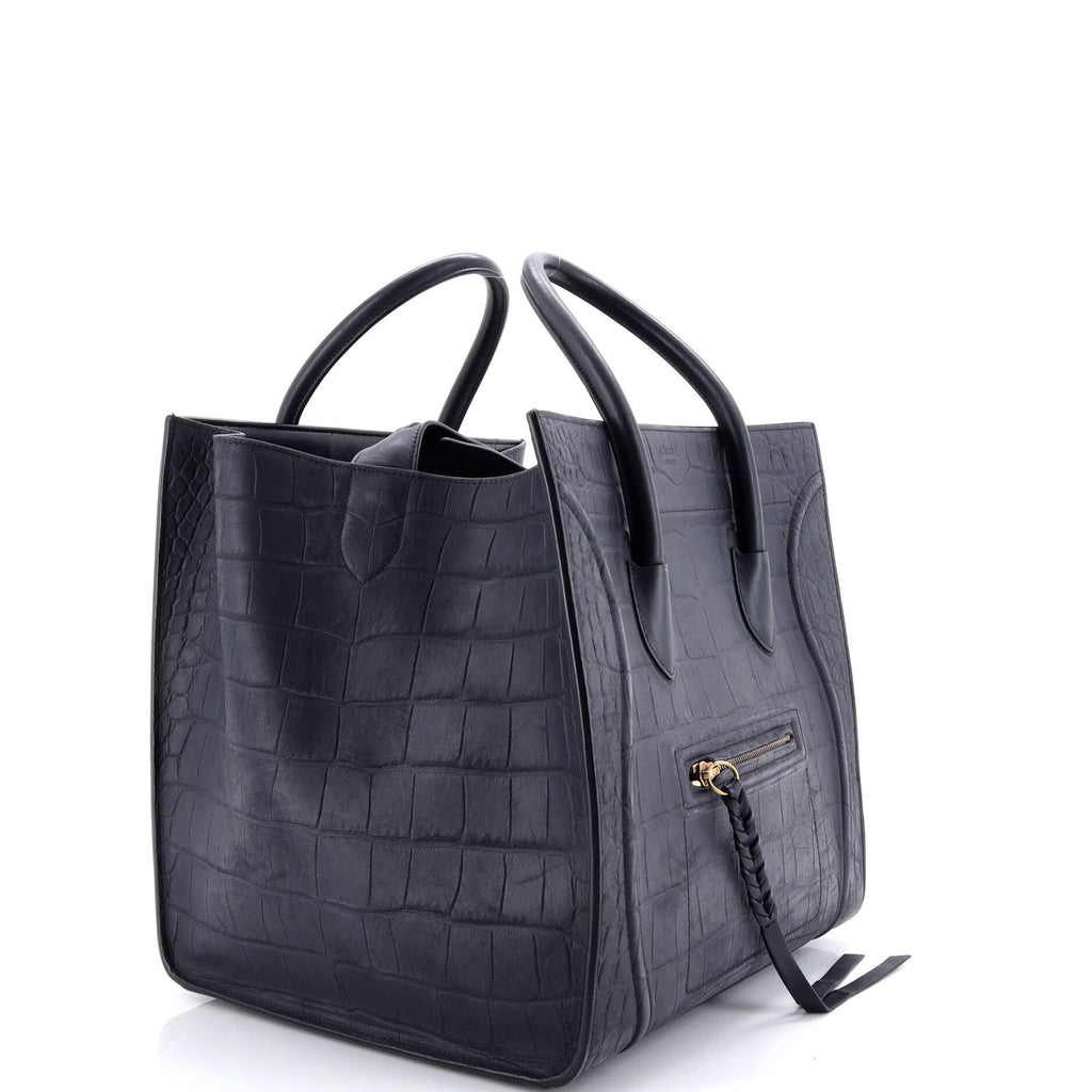 Phantom Bag Crocodile Embossed Leather Medium