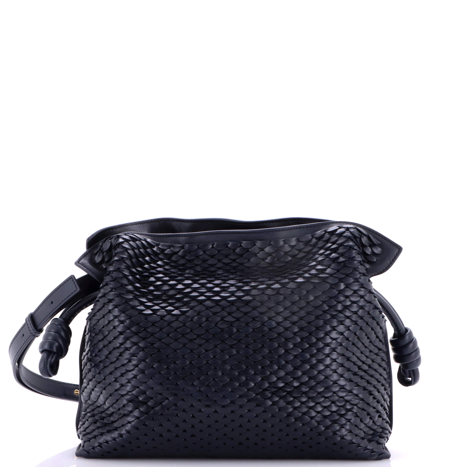 Flamenco Scales Knot Clutch Leather Medium