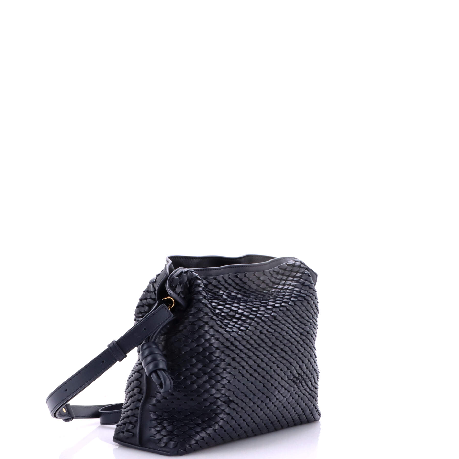Flamenco Scales Knot Clutch Leather Medium