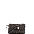 Vintage Pocket Shoulder Bag Zucca Canvas Small