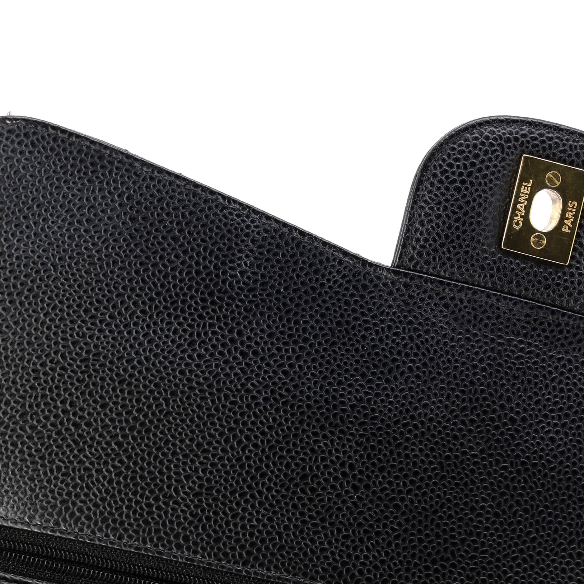Classic Double Flap Bag Quilted Caviar Jumbo