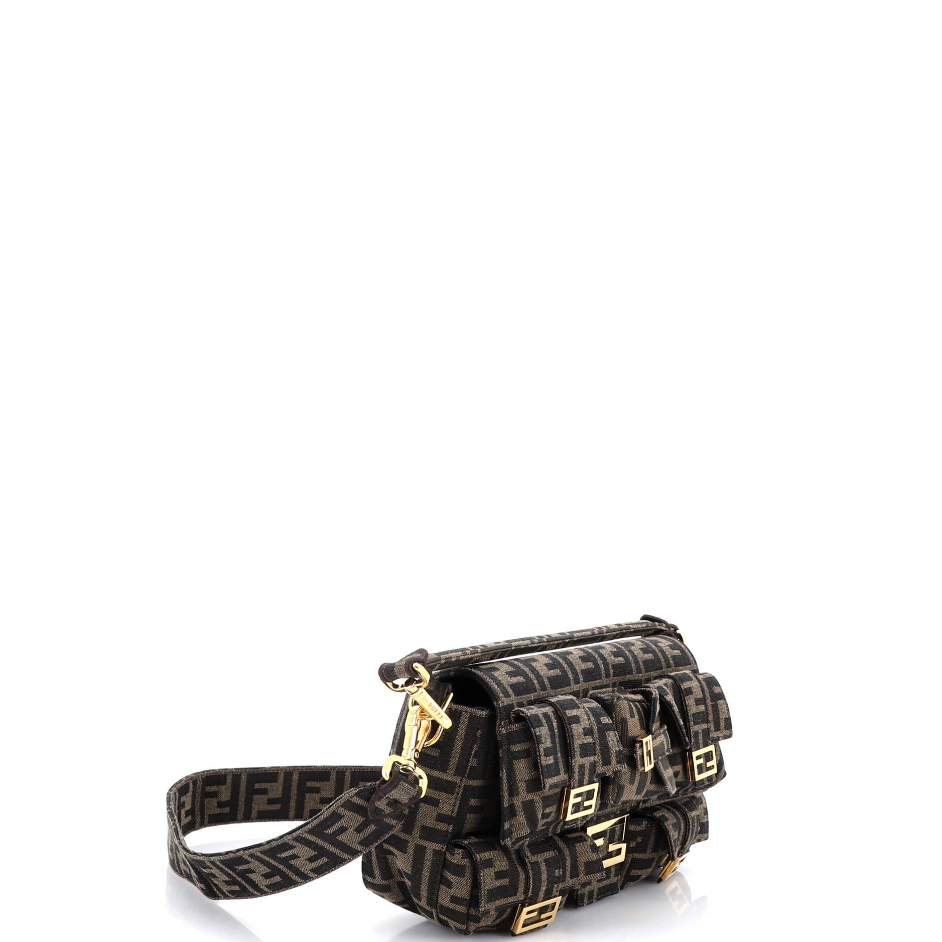 Multipocket Baguette Bag Zucca Canvas